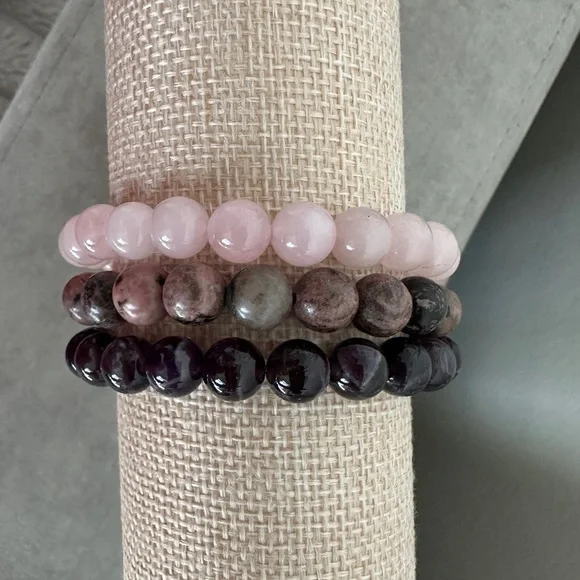 3 beaded stretch bracelet set by Jay King - Picture 4 of 11